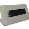 KWMB | Framed Name Tag - Black/Silver Block 1.5x3 - Image 2