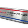 Framed Name Tag - Silver RE/MAX 1x3 Name Tag