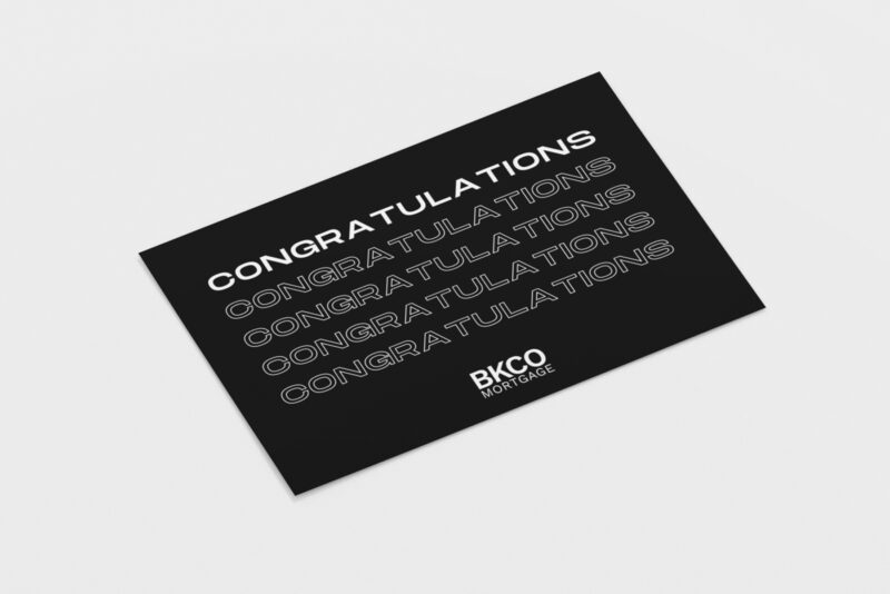 BKCO Mortgage | Congratulations Card